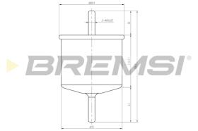 BREMSI FE0399 - FILTRO CARBURANTE - FUEL FILTER