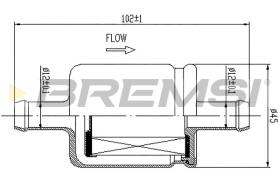 BREMSI FE0759 - FILTRO CARBURANTE - FUEL FILTER