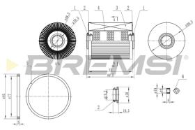 BREMSI FE0770 - FILTRO CARBURANTE - FUEL FILTER