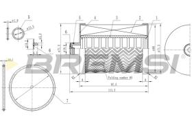 BREMSI FE0771 - FILTRO CARBURANTE - FUEL FILTER