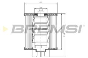 BREMSI FE0775 - FILTRO CARBURANTE - FUEL FILTER