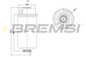 BREMSI FE0778 - FILTRO CARBURANTE - FUEL FILTER
