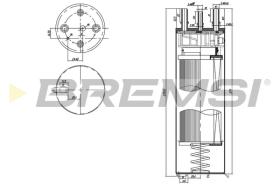 BREMSI FE0779 - FILTRO CARBURANTE - FUEL FILTER