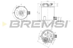 BREMSI FE0782 - FILTRO CARBURANTE - FUEL FILTER