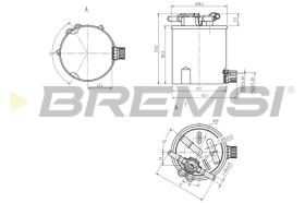 BREMSI FE0783 - FILTRO CARBURANTE - FUEL FILTER