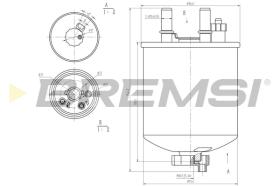 BREMSI FE0784 - FILTRO CARBURANTE - FUEL FILTER