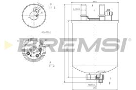 BREMSI FE0785 - FILTRO CARBURANTE - FUEL FILTER