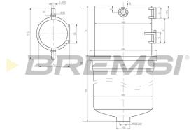 BREMSI FE0788 - FILTRO CARBURANTE - FUEL FILTER