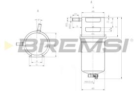 BREMSI FE0790 - FILTRO CARBURANTE - FUEL FILTER