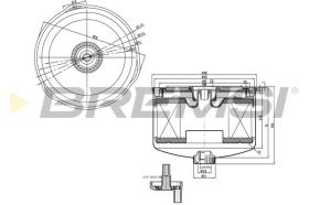 BREMSI FE0795 - FILTRO CARBURANTE - FUEL FILTER