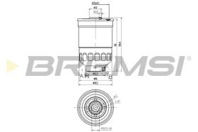 BREMSI FE0797 - FILTRO CARBURANTE - FUEL FILTER