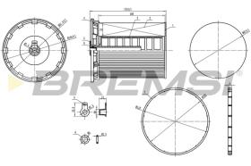 BREMSI FE0802 - FILTRO CARBURANTE - FUEL FILTER