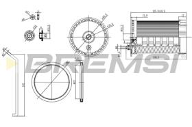 BREMSI FE0803 - FILTRO CARBURANTE - FUEL FILTER