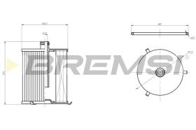 BREMSI FE0805 - FILTRO CARBURANTE - FUEL FILTER