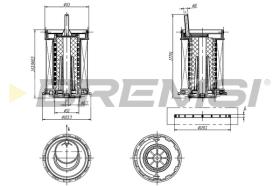 BREMSI FE0806 - FILTRO CARBURANTE - FUEL FILTER