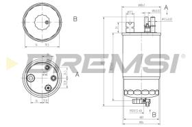 BREMSI FE0811 - FILTRO CARBURANTE - FUEL FILTER