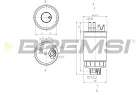 BREMSI FE0812 - FILTRO CARBURANTE - FUEL FILTER