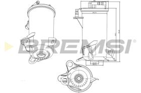 BREMSI FE0813 - FILTRO CARBURANTE - FUEL FILTER