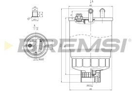 BREMSI FE0818 - FILTRO CARBURANTE - FUEL FILTER