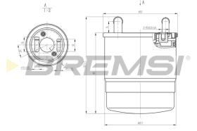 BREMSI FE0820 - FILTRO CARBURANTE - FUEL FILTER
