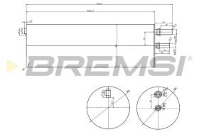 BREMSI FE0821 - FILTRO CARBURANTE - FUEL FILTER