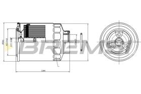 BREMSI FE0823 - FILTRO CARBURANTE - FUEL FILTER