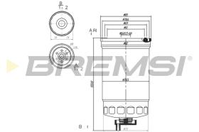 BREMSI FE0826 - FILTRO CARBURANTE - FUEL FILTER