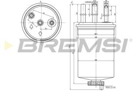 BREMSI FE0828 - FILTRO CARBURANTE - FUEL FILTER