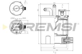 BREMSI FE0833 - FILTRO CARBURANTE - FUEL FILTER