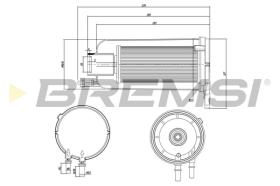 BREMSI FE0834 - FILTRO CARBURANTE - FUEL FILTER