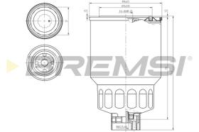 BREMSI FE0838 - FILTRO CARBURANTE - FUEL FILTER