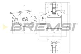 BREMSI FE0842 - FILTRO CARBURANTE - FUEL FILTER
