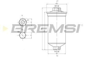 BREMSI FE0843 - FILTRO CARBURANTE - FUEL FILTER