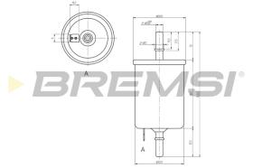 BREMSI FE0844 - FILTRO CARBURANTE - FUEL FILTER
