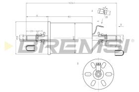 BREMSI FE0845 - FILTRO CARBURANTE - FUEL FILTER