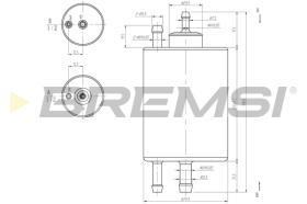 BREMSI FE0847 - FILTRO CARBURANTE - FUEL FILTER