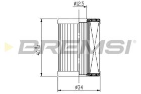 BREMSI FE1015 - FILTRO CARBURANTE - FUEL FILTER