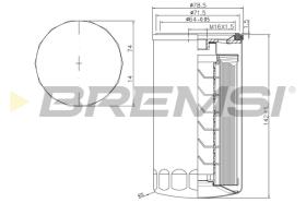BREMSI FE1314 - FILTRO CARBURANTE - FUEL FILTER