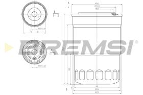 BREMSI FE1315 - FILTRO CARBURANTE - FUEL FILTER