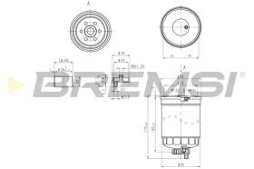 BREMSI FE1316 - FILTRO CARBURANTE - FUEL FILTER