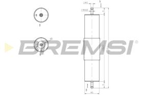 BREMSI FE1318 - FILTRO CARBURANTE - FUEL FILTER