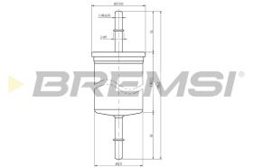 BREMSI FE1319 - FILTRO CARBURANTE - FUEL FILTER