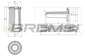 BREMSI FE1435 - FILTRO CARBURANTE - FUEL FILTER