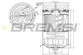 BREMSI FE1490 - FILTRO CARBURANTE - FUEL FILTER
