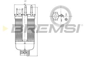 BREMSI FE1492 - FILTRO CARBURANTE - FUEL FILTER