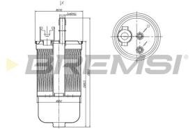 BREMSI FE1504 - FILTRO CARBURANTE - FUEL FILTER