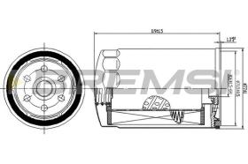 BREMSI FE1508 - FILTRO CARBURANTE - FUEL FILTER