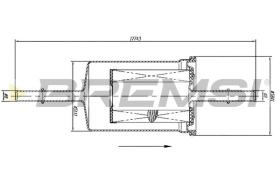 BREMSI FE1513 - FILTRO CARBURANTE - FUEL FILTER