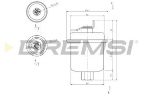 BREMSI FE1516 - FILTRO CARBURANTE - FUEL FILTER