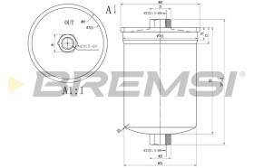 BREMSI FE1519 - FILTRO CARBURANTE - FUEL FILTER